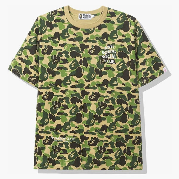 BAPE X ANTI SOCIAL SOCIAL CLUB ABC CAMO TEA GREEN