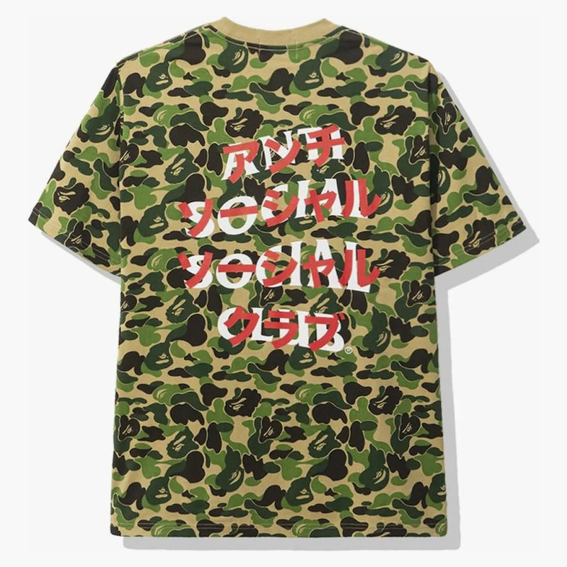 Bape X Anti Social Social Club ABC Camo Tea Green