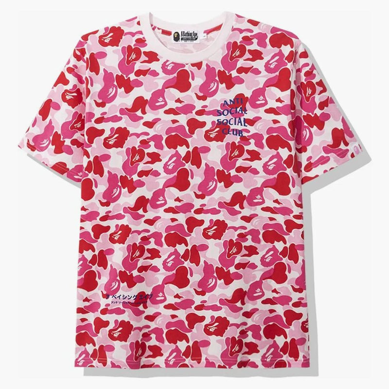 Bape X Anti Social Social Club ABC Camo Tea Pink