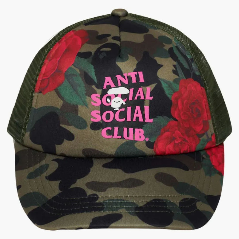 Bape X Anti Social Social Club Mesh Cap Green