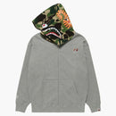 Bape X Bayc Shark Full Zip Hoodie Grey