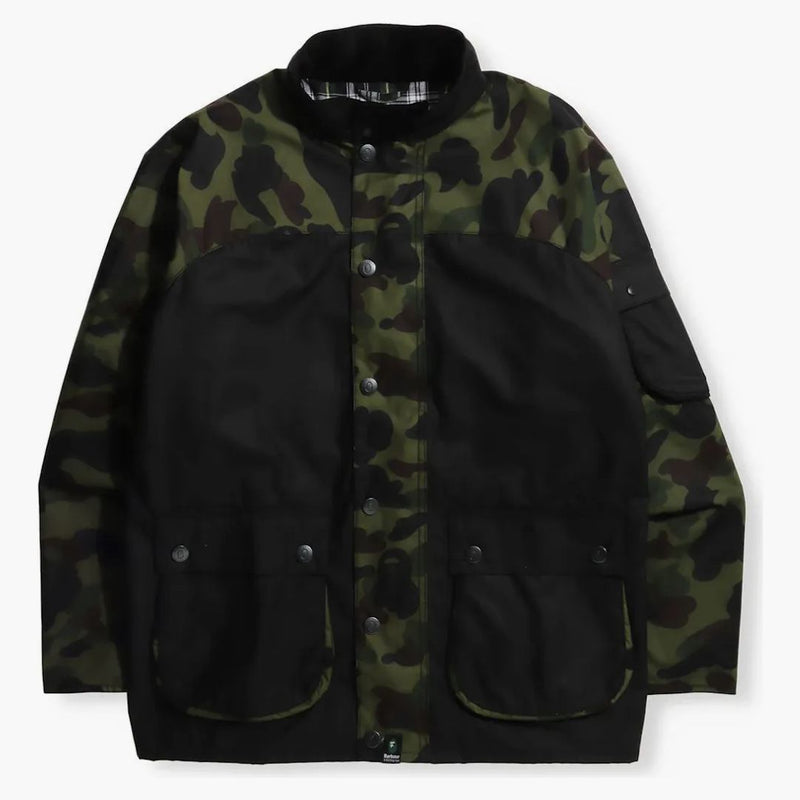 BAPE X Barbour 1. Camo International Rain Jacket Green