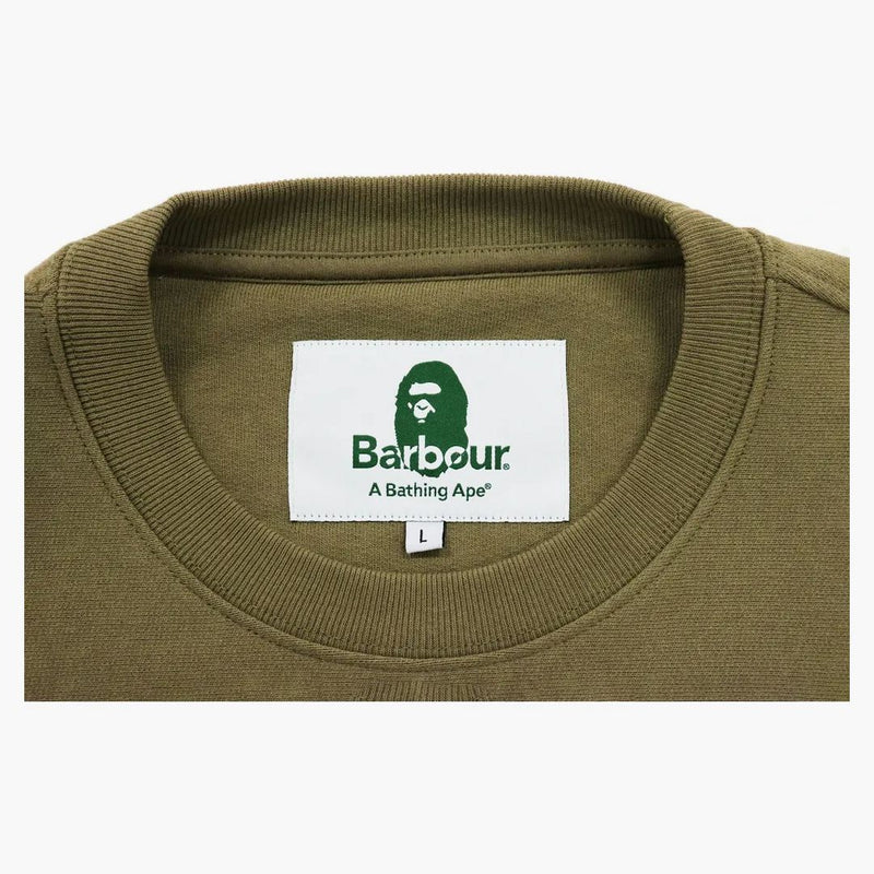 Bape X Barbour Crewneck Green