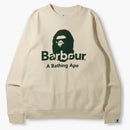 Bape X Barbour Crewneck Ivory