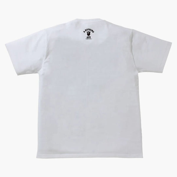 Bape X Bearbrick Camo Bear Busy Works Tee White Black