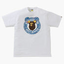 Bape X Bearbrick Camo Bear Busy Works Tea White Blue