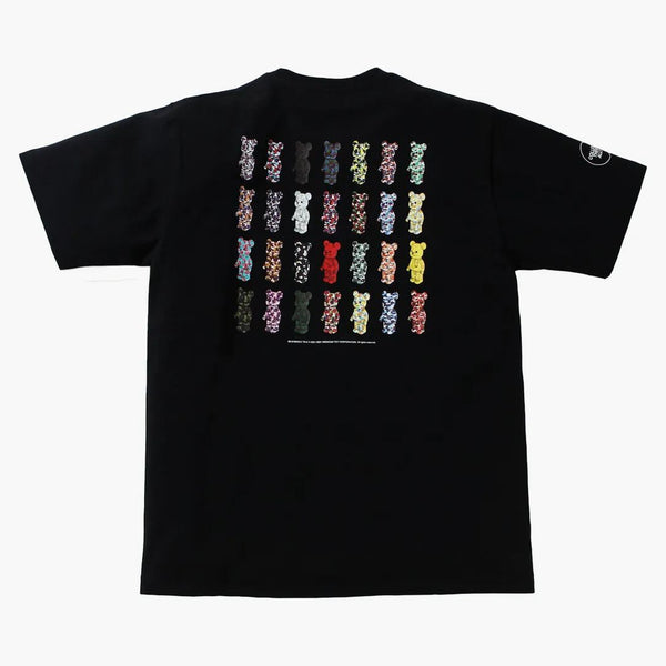 Bape x Bearbrick camo orso tè nero