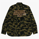 Bape X Black Eye Patch 1st Camo Shirt Green