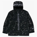 BAPE X Black Eye Patch Color Camo Snowboard Jacket Black