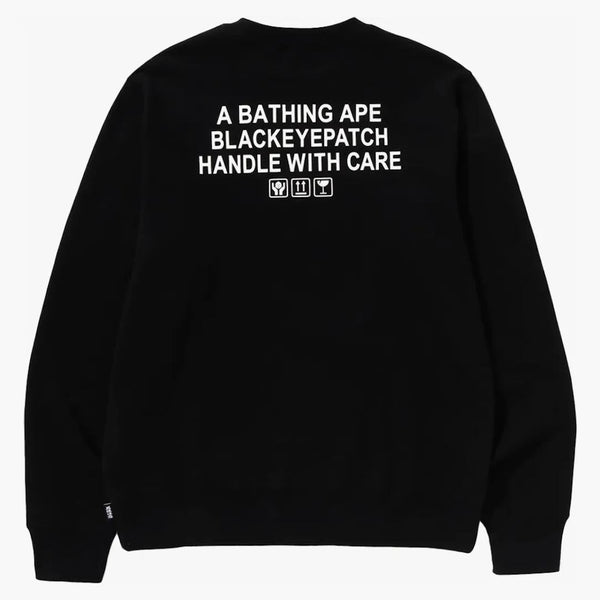 BAPE X Black Eye Patch Crewneck Sweat Black