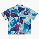 Bape X Bored Ape Yacht Club Hawaiian Shirt Blue
