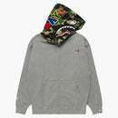Bape X Bored Ape Yacht Club Shark Full Zip Hoodie Gray