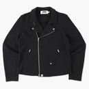 Bape X Cdg Osaka Sweat Biker Jacket Black