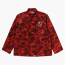 Bape X Clot Camo Ape Head Chinese Jacket Red