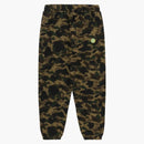 Bape X Clot Camo Logo Sweat Pants Olive