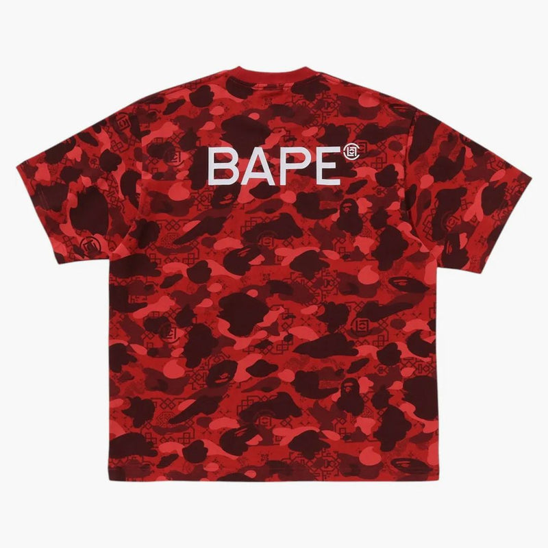 Bape X Clot Camo T-shirt Red