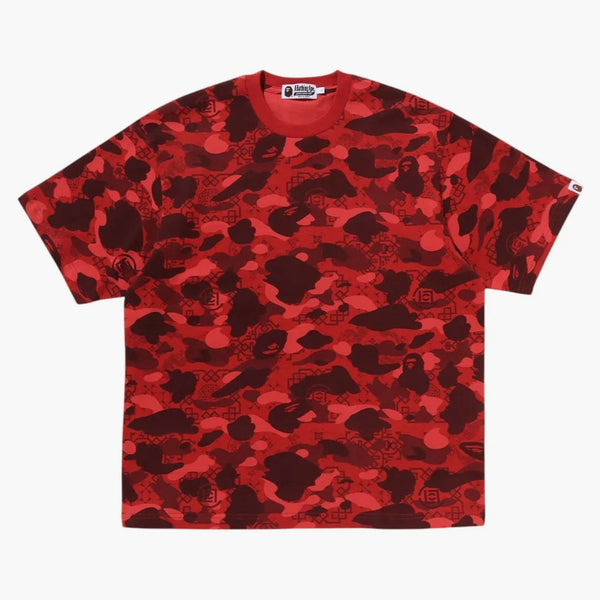 Bape X Clot Camo T-shirt Red