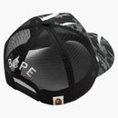 Bape X Clot Egra Camo Trucker Cap Grey