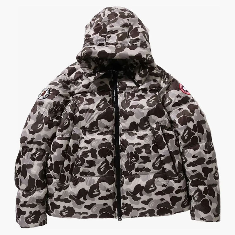 Bape x Canada Goose Crofton Bufferová budova šedá