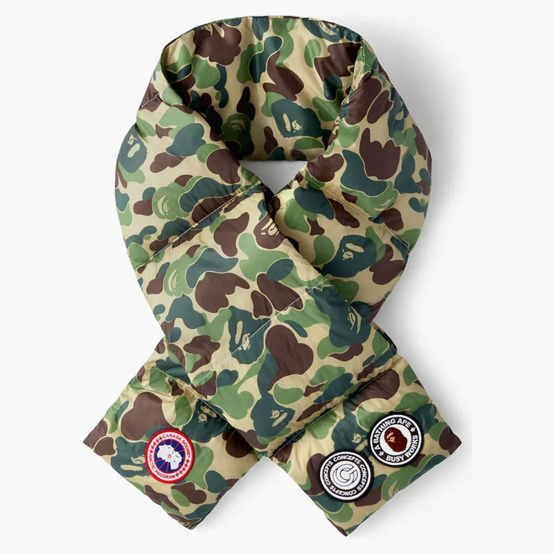 BAPE X Canada Goose X Concepts Down Scarf ABC Camo