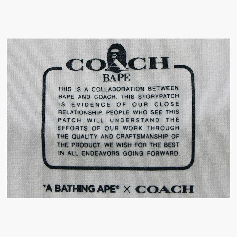 Bape X Coach College Tee White