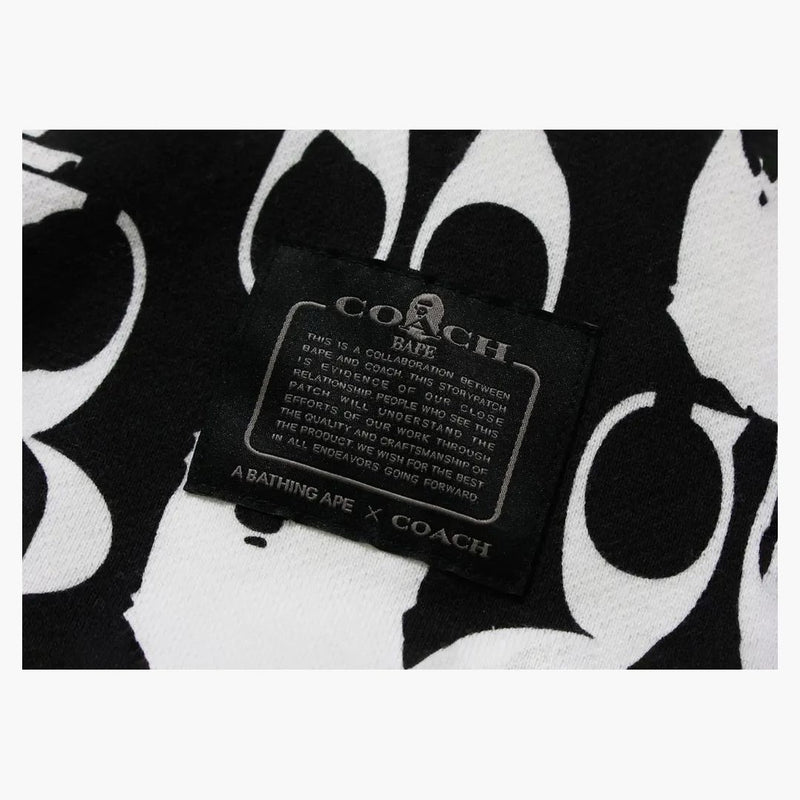 Bape x coach sweater hoodie black