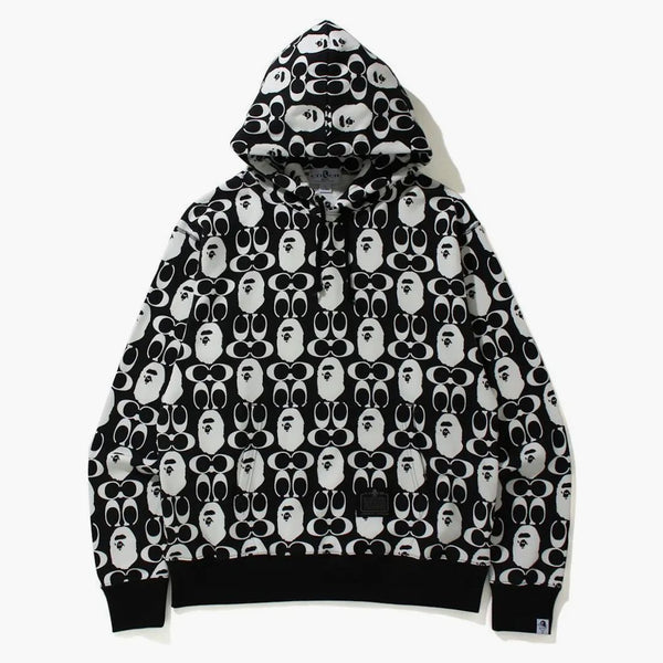 Bape x coach sweater hoodie black