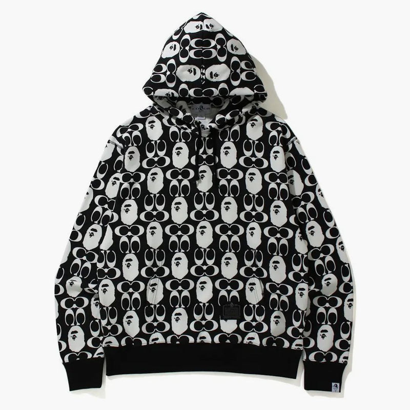Bape x coach sweater hoodie black