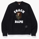 Bape X Coach Rexy Crewneck Black