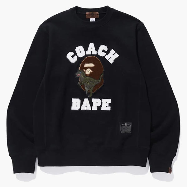BAPE X Entrenador Rexy Crewneck Black