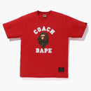Bape x Coach Rexy Tea Red