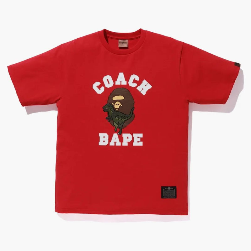 Bape x Coach Rexy Tea Red