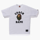 Bape X Coach Rexy Tea White