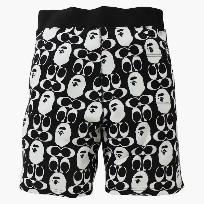 Bape X Coach Sweat Shorts Black