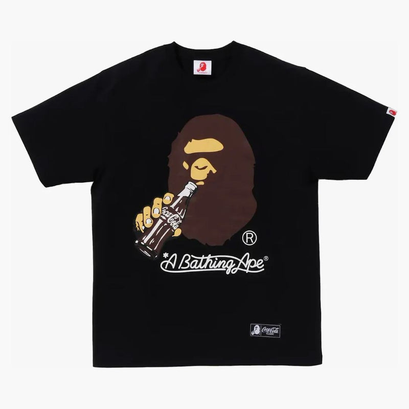 BAPE X COCA-COLA APE HEAD TEA SVART
