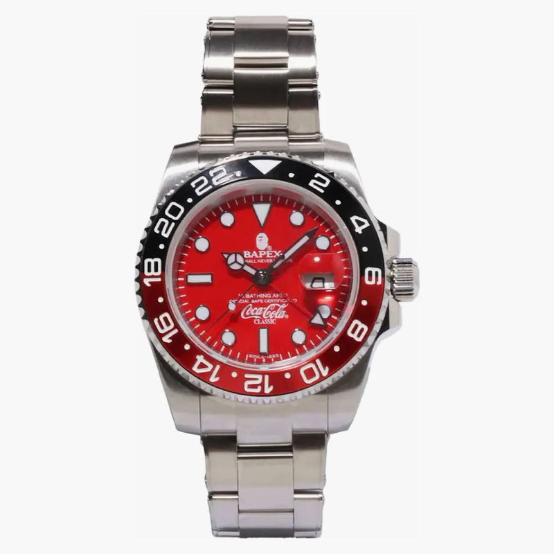 Bape X Coca-cola Classic Type 2 Bapex Watch Red