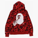Bape X Coca-Cola Color Camo Ape Head Pullover Hoodie Red