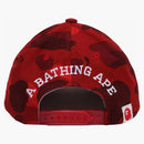Bape x Coca-Cola Color Camo Snap Back Cap Red
