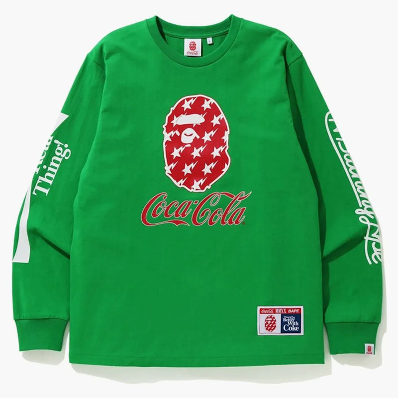 BAPE X Coca Cola L/S Tea Green