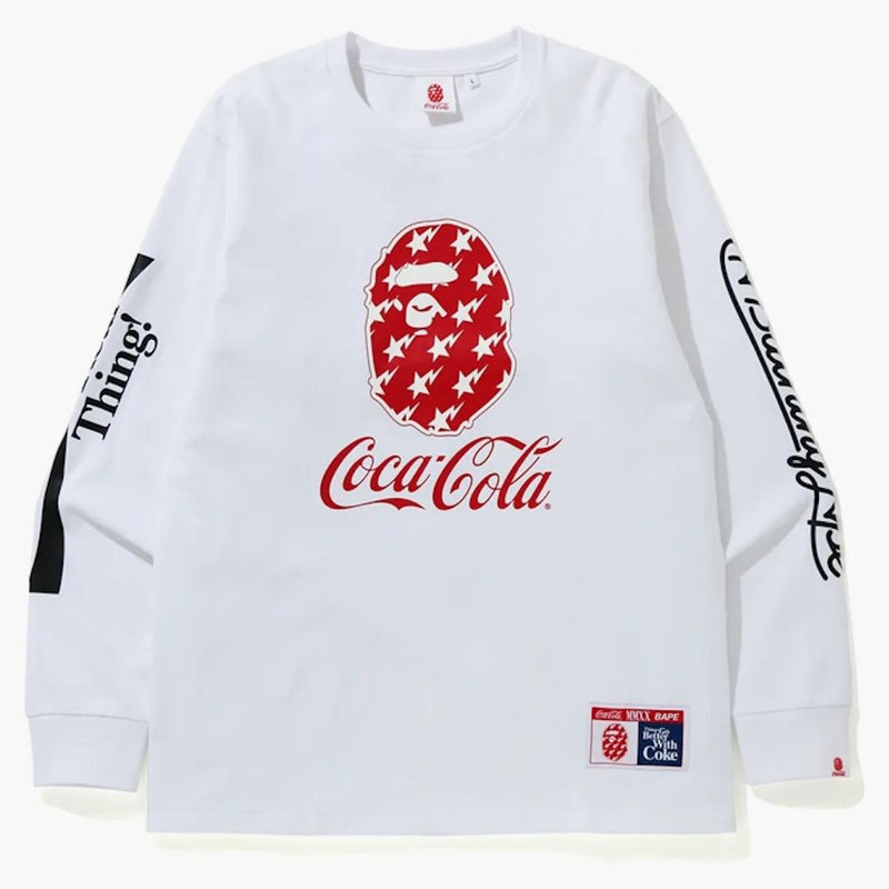 BAPE X Coca Cola L/s Tea White