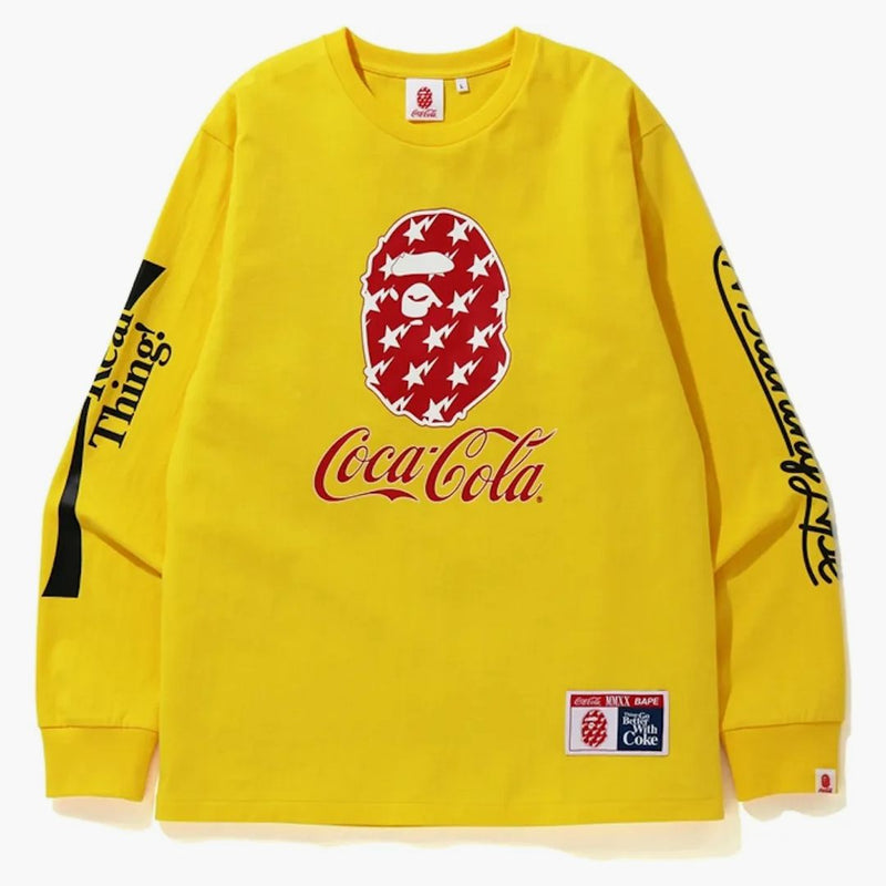 Bape X Coca Cola L/S Tea Yellow