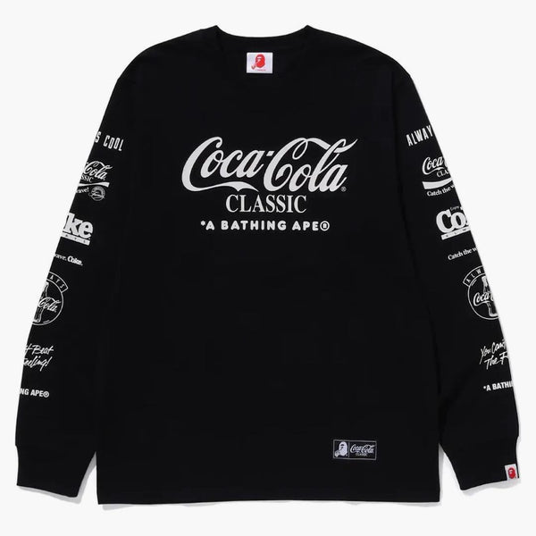 Bape X Coca-cola Milo L/s Tee Black