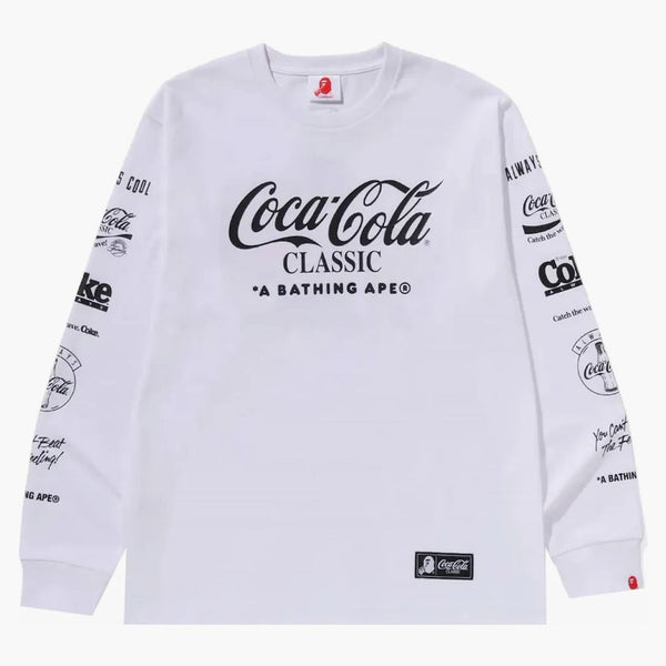 Bape X Coca-Cola Milo L/S Tea White