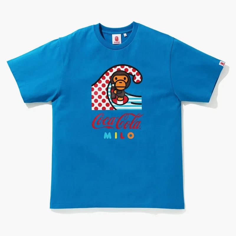 BAPE X Coca Cola Milo Surf Surfing Té azul