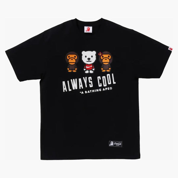 Bape X Coca-cola Milo Tee Black