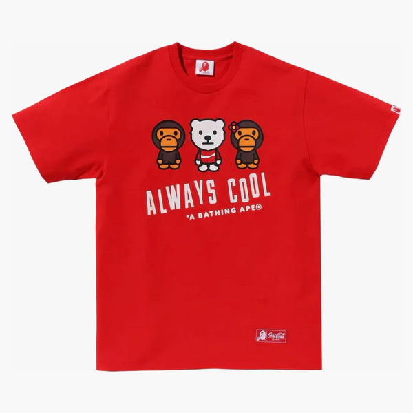Bape X Coca-cola Milo Tee Red