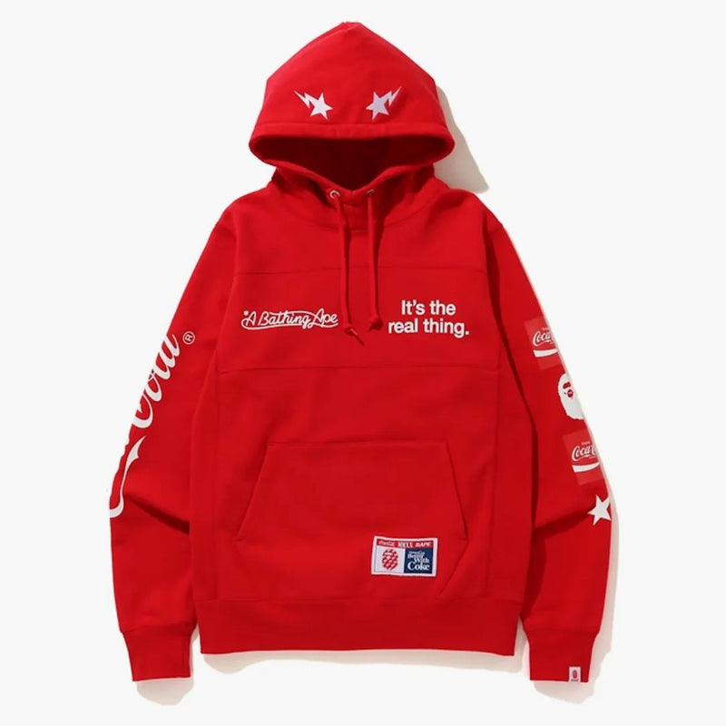 Bape X Coca Cola Pullover Hoodie Red