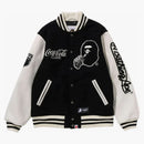 Bape X Coca-cola Varsity Jacket Black
