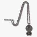 BAPE X COMME OF GARCON OSAKA BABY MILO NECKLACE SILVER/SVART