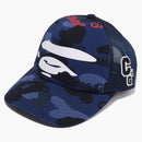 Bape X Comme of the Garcon Osaka Mesh Cap Navy